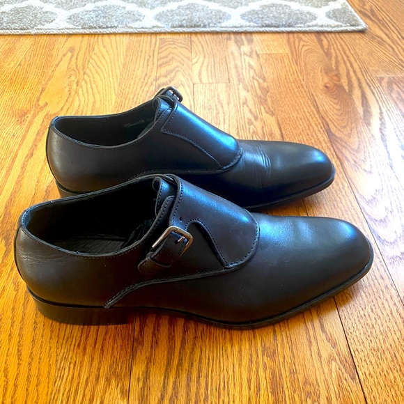 Donald J Pliner Men’s Sergio Monkstrap Shoes in Black main image 5